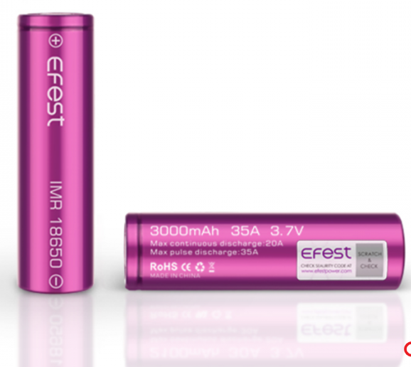 EFEST -18650 3000mah 35A *2 Pack - TheNorthBoro