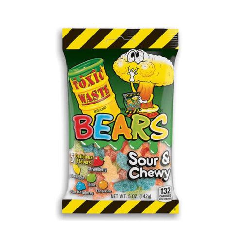 Toxic Waste Sour & Chewy Bears 5oz