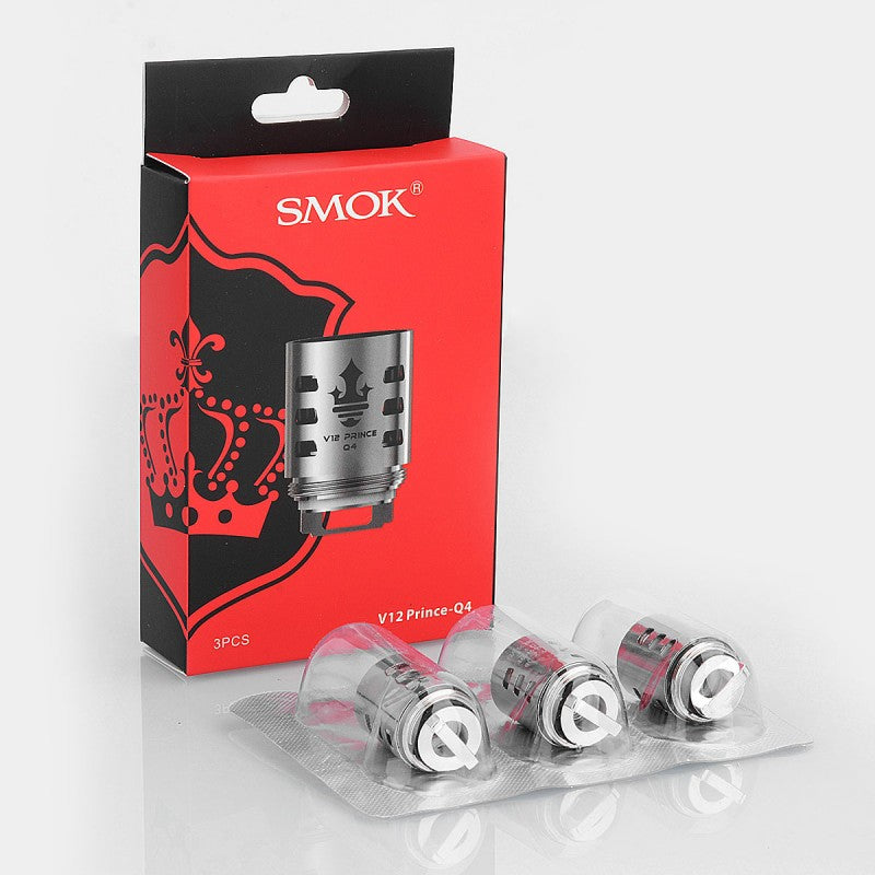 SMOK V12 Prince-Q4 Quadruple Coil for TFV12 Prince Tank - 0.4 Ohm (40~100W) (3 PCS) - TheNorthBoro