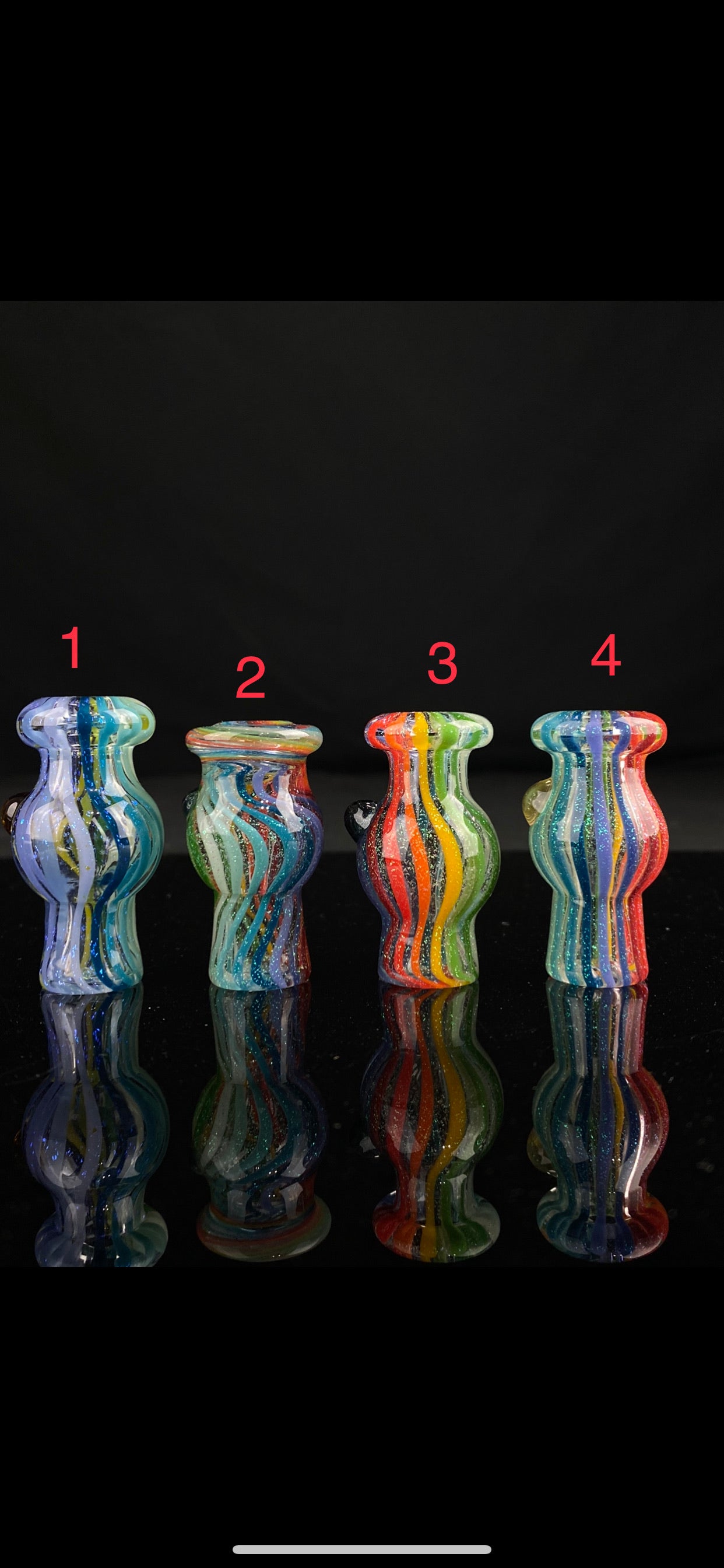Byron Glass - Spinner Caps Color Pattern #1