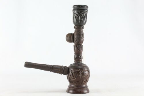 Mini Wooden Hookah Pipe Black
