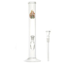 Blazing Leaf Straight Mini Bong 13"