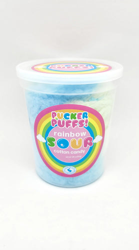 Cotton Candy Pucker Puffs Rainbow Sour