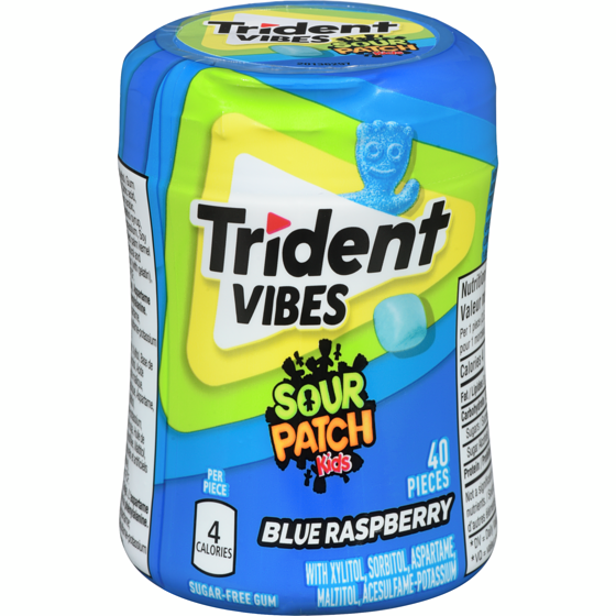 Trident Vibes - Sour Patch Kids - Blue Raspberry 40pcs