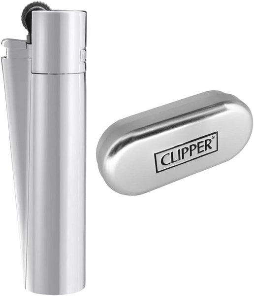 Clipper Metal Flint Lighter Silver