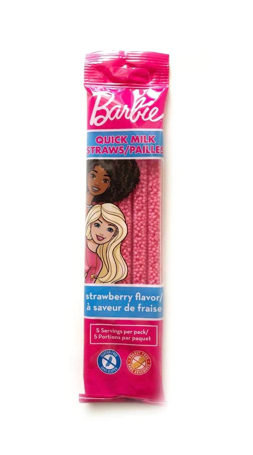 Barbie Quick Milk Straws Strawberry 5pack
