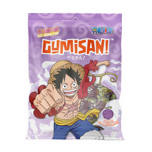 One Piece Luffy Gumisan Gummy Candies Grape Flavor 180g