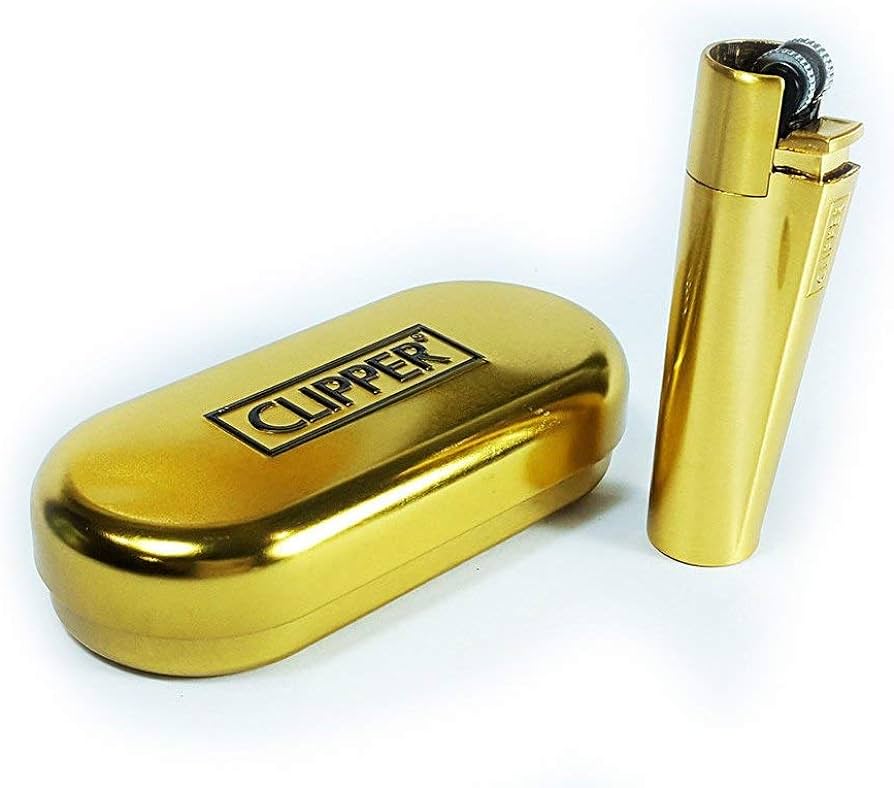 Clipper Metal Flint Lighter Gold