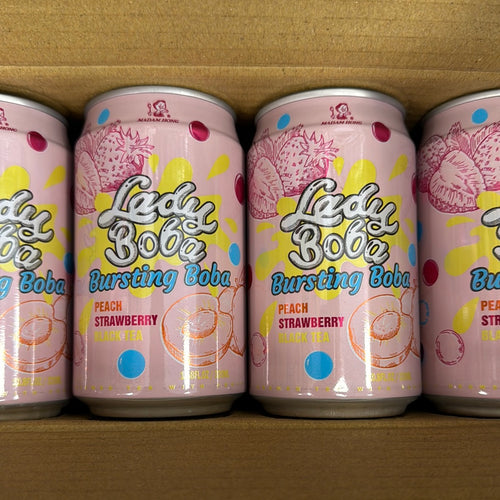 Madam Hong - Lady Boba Peach + Strawberry Bubble Tea 320ml