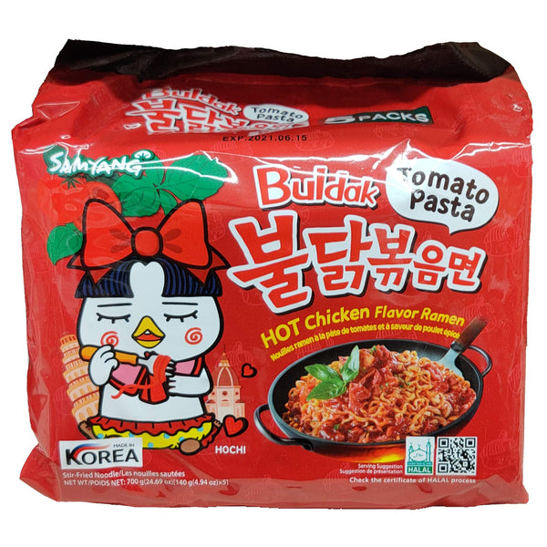 Buldak - Spicy Chicken Ramen (Tomato Pasta) 5 Packs