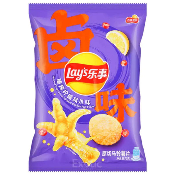 Lays - Hot and Sour Braised Lemon Chicken Feet 70g