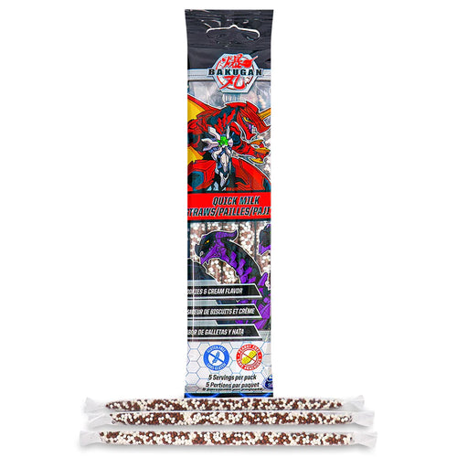 Bakugan Quick Straws Cookies and Cream 5pack