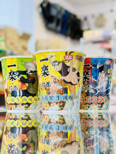 Naruto Ramen 3-PK Cup Spicy Beef, Seafood, Beef