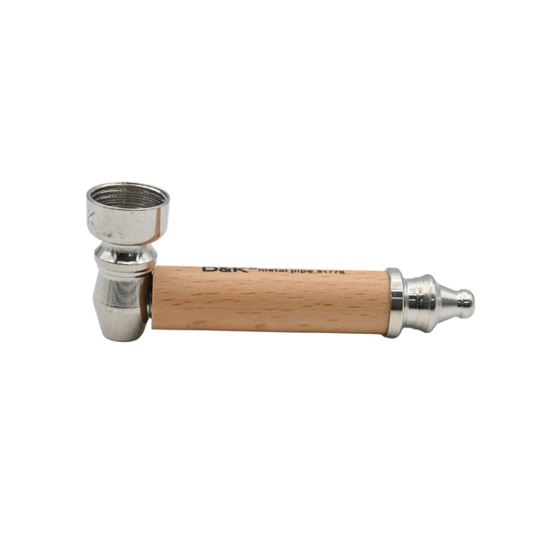D&K 83mm Retro Wooden Stem Pipe w/ Screens