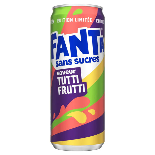 Fanta - Saveur Tutti Frutti sans sucres 330ml