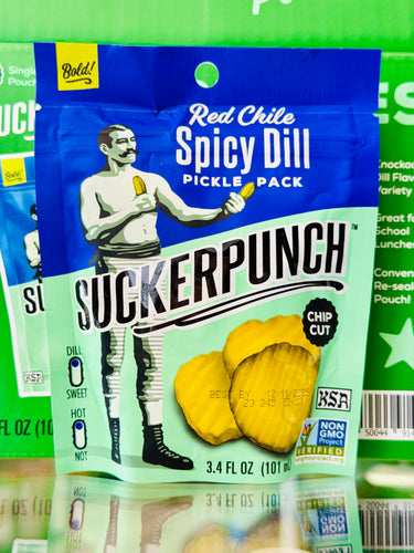 SuckerPunch Pickle Snacks - Spicy Dill (3.4 FL OZ)