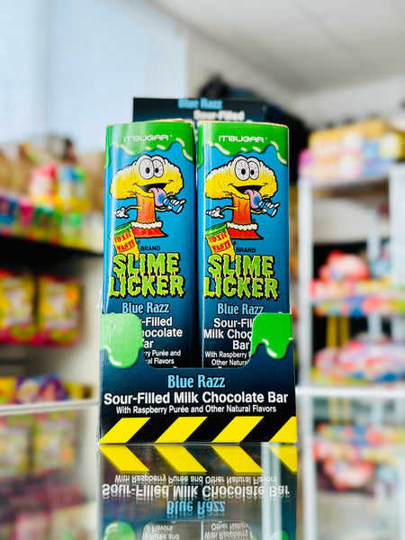 Toxic Waste Slime Licker Chocolate Bar - Blue Razz (50g)