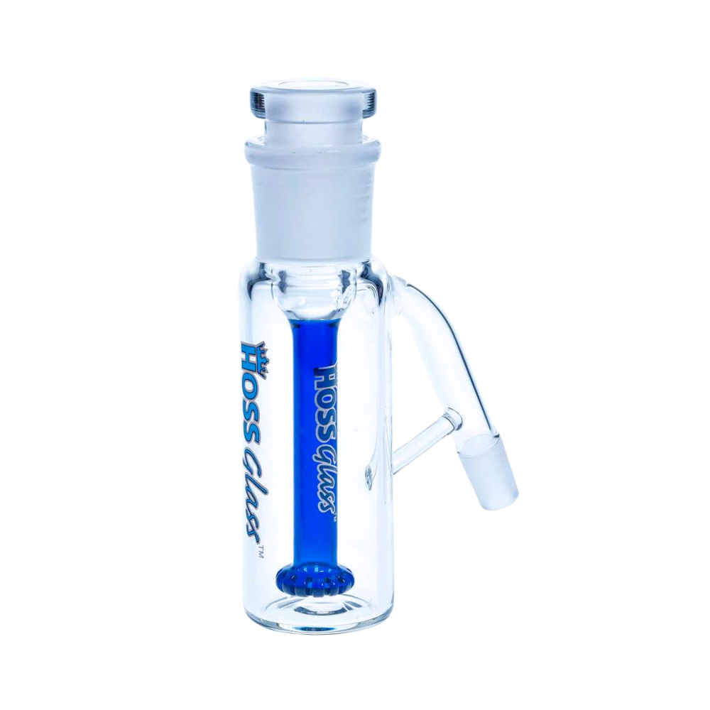 Hoss Glass 14mm Showerhead Ashcatcher (Blue)