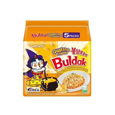 Buldak - Spicy Chicken Ramen (Quattro Cheese) 5 PACKS