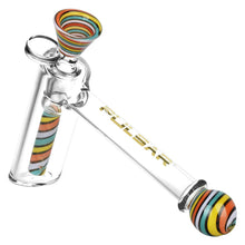 Pulsar Retro Rave Wig Wag Bubbler w/ Herb Slide - 6.25" - 14mm F