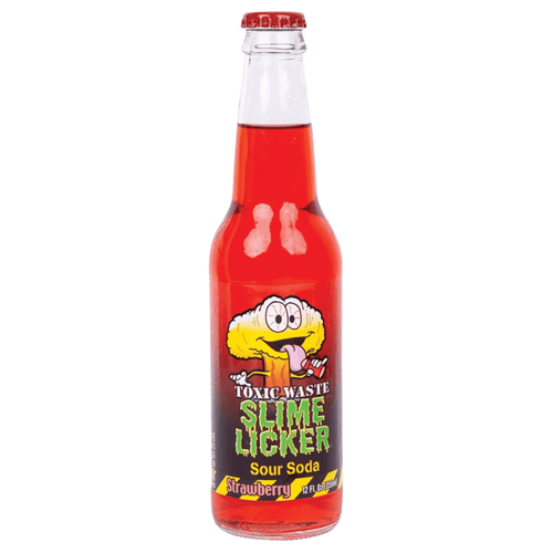 Rocket Fizz Toxic Waste Slime Licker Sour Strawberry 12oz