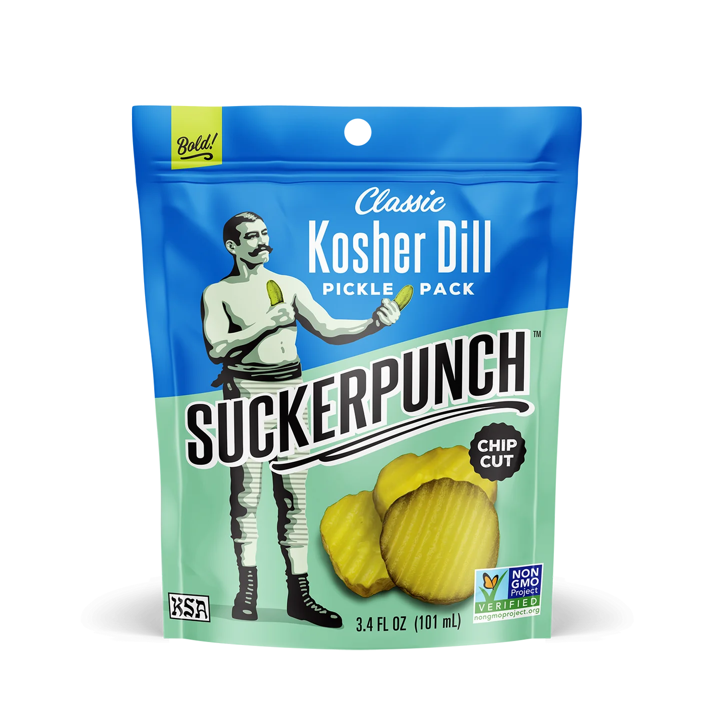 SuckerPunch Pickle Snacks - Kosher Dill (3.4 FL OZ)