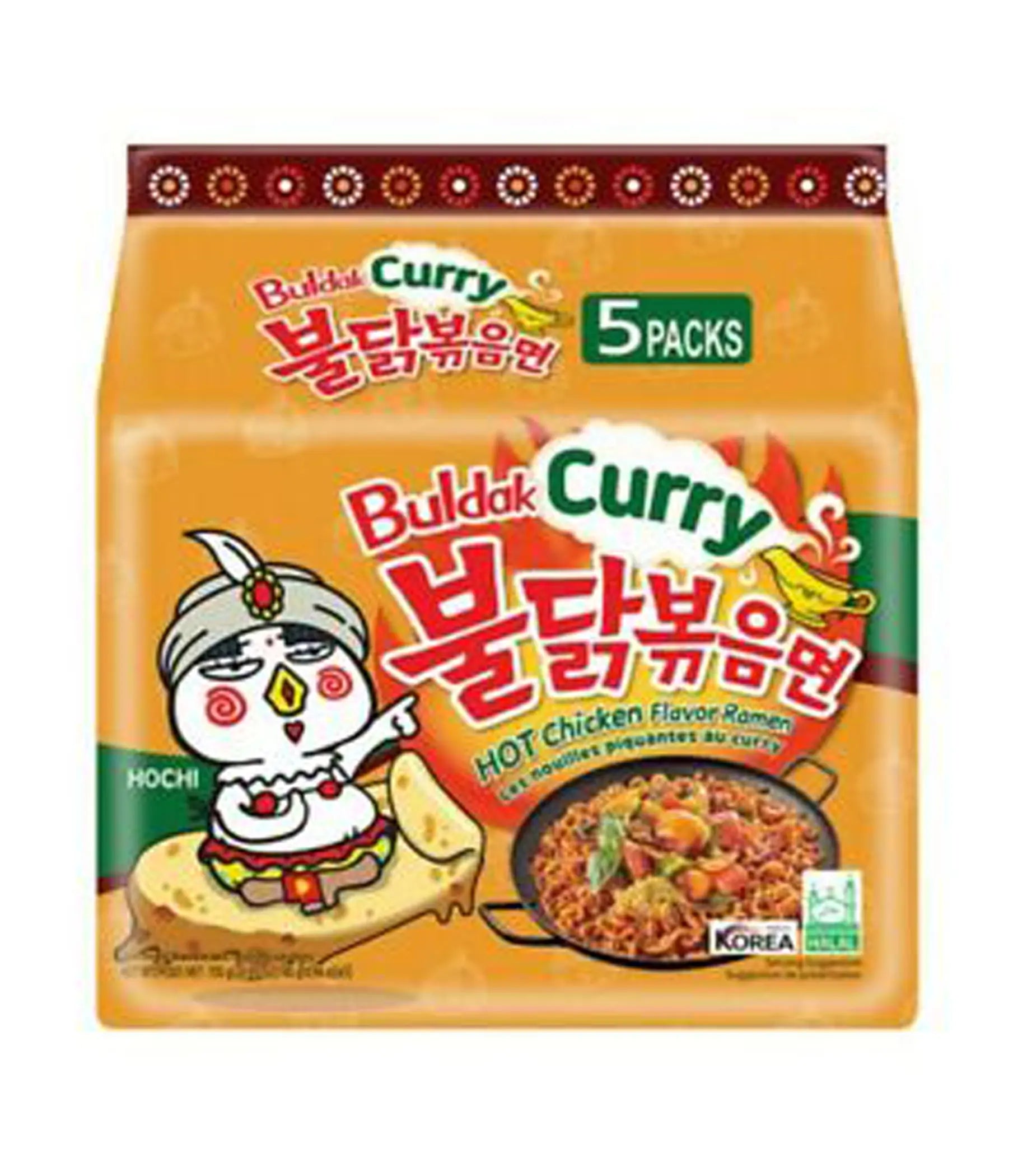 Buldak Ramen Noodles - Curry (5 packs)