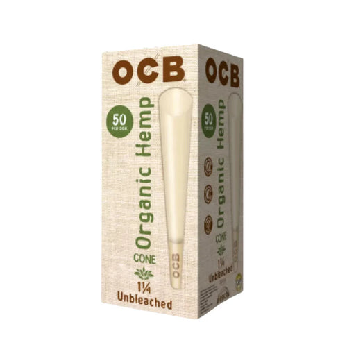 OCB Organic Hemp Unbleached Cones 1 1/4 (50 Pack)