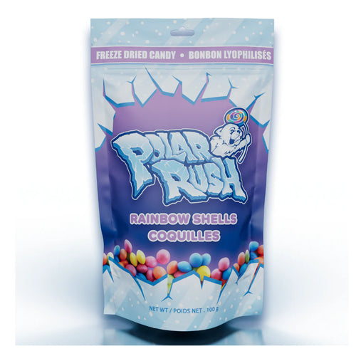 Polar Rush Freeze Dried Candy - Rainbow Shells 100g