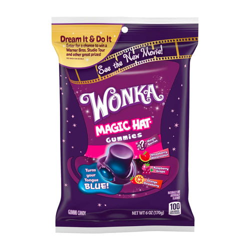 Wonka Pouch Mixed Flav Magic Hat Gummies 6oz