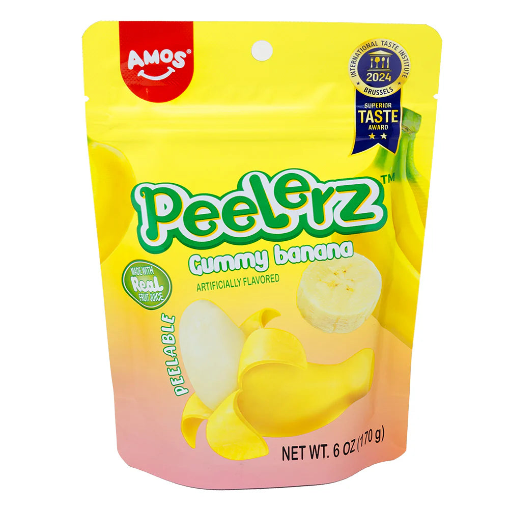 Amos Peelerz Gummy Banana 6oz