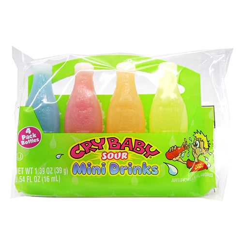 Cry Baby Sour Wax Mini Drinks 4pack