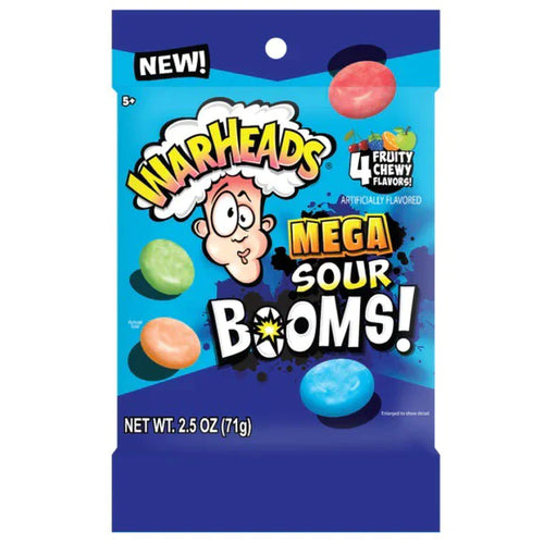 Warheads Mega Sour Booms 71g