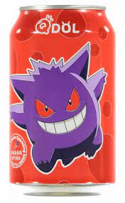 Qdol - Pokemon - Gengar Sparkling Water Strawberry 330ml