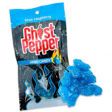 Flamethrower Ghost Pepper Blue Raspberry Hard Candy