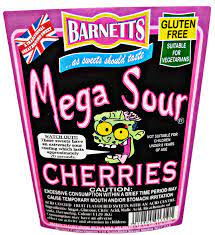 Mega Sour Cherries 2.5oz