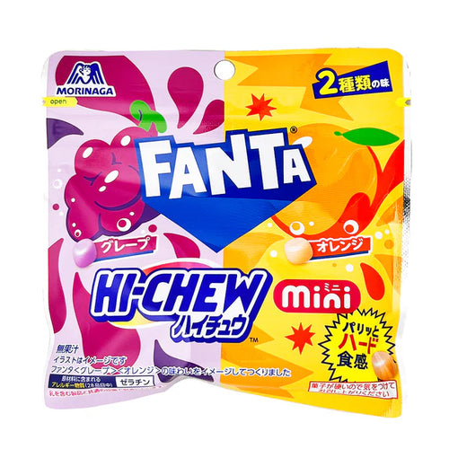 Hi-Chew - Fanta 2 flavors - Grape and Orange Candy 50g