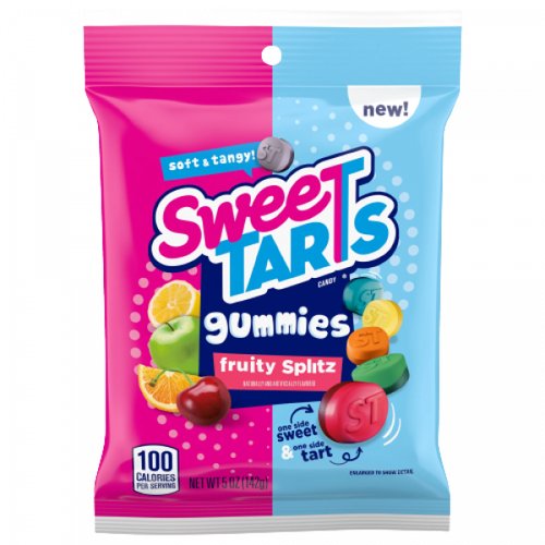 Sweetarts Gummies Fruity Splitz 5oz