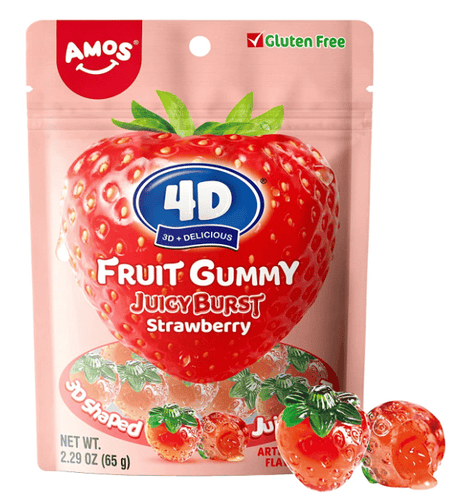 Amos 4D Juicy Burst - Strawberry 65g