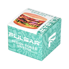 Pulsar Design Series Aluminum Grinder - 4pc / 2.5" / Cheeseburger