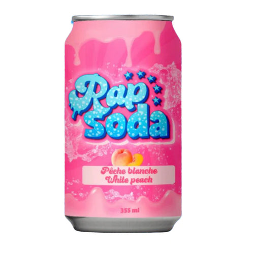 Rap Soda - White Peach 355ml