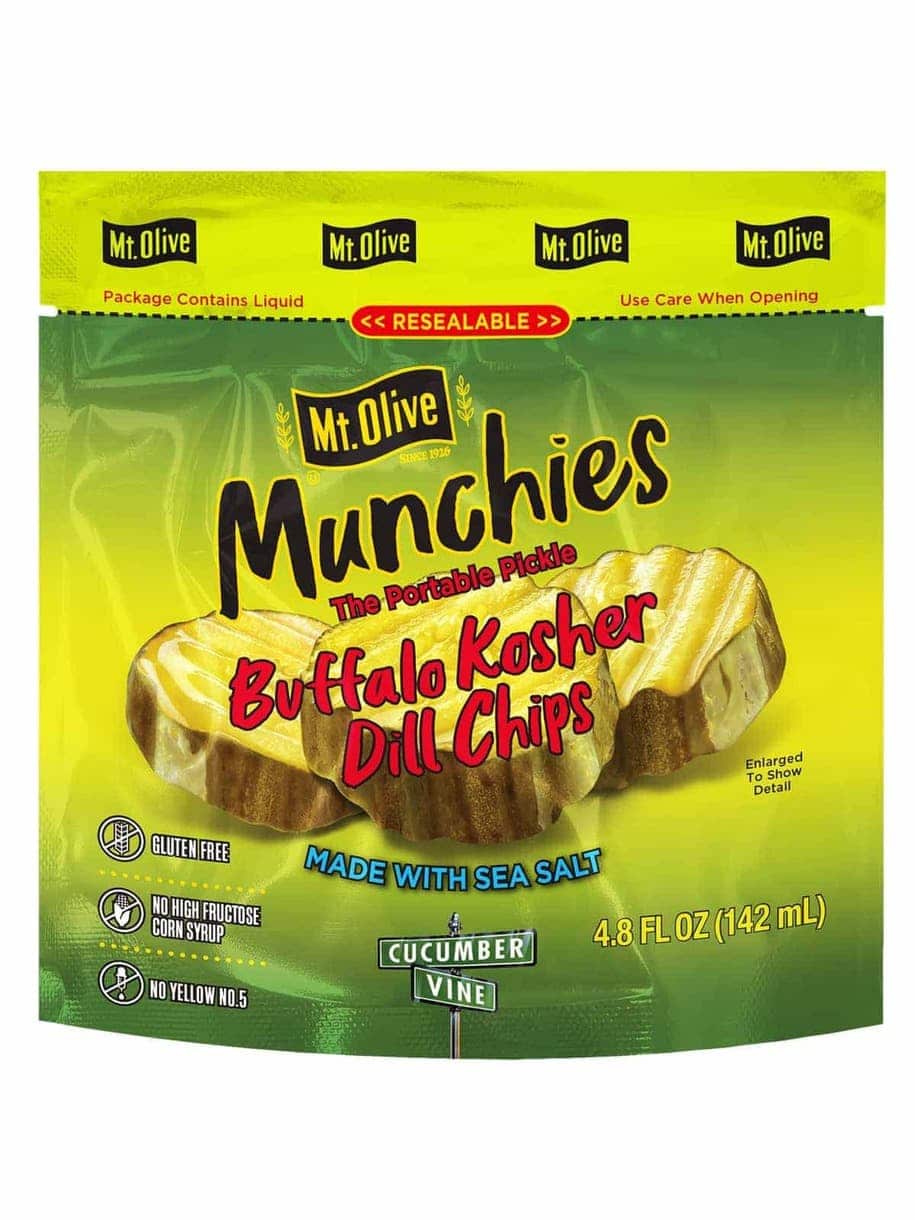Mt. Olive Munchies The Portable Pickle Buffalo Kosher Dill Chips 142ml