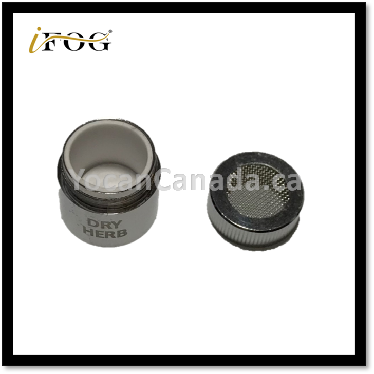 IFOG VORTEX DRY HERB COILS WITH SCREENED CAP – SINGLE