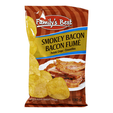 Family’s Best Smokey Bacon Chips 130g