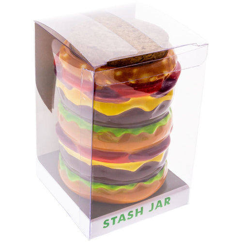 CHEESEBURGER STASH JAR