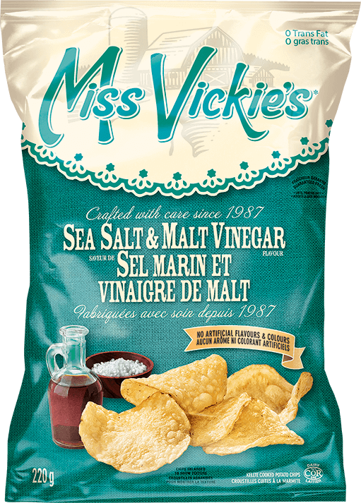 Miss Vickie's Sea Salt & Malt Vinegar 220g