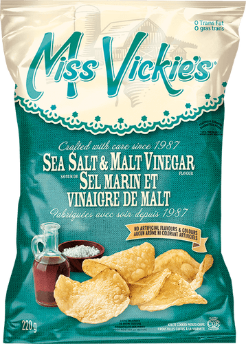 Miss Vickie's Sea Salt & Malt Vinegar 220g