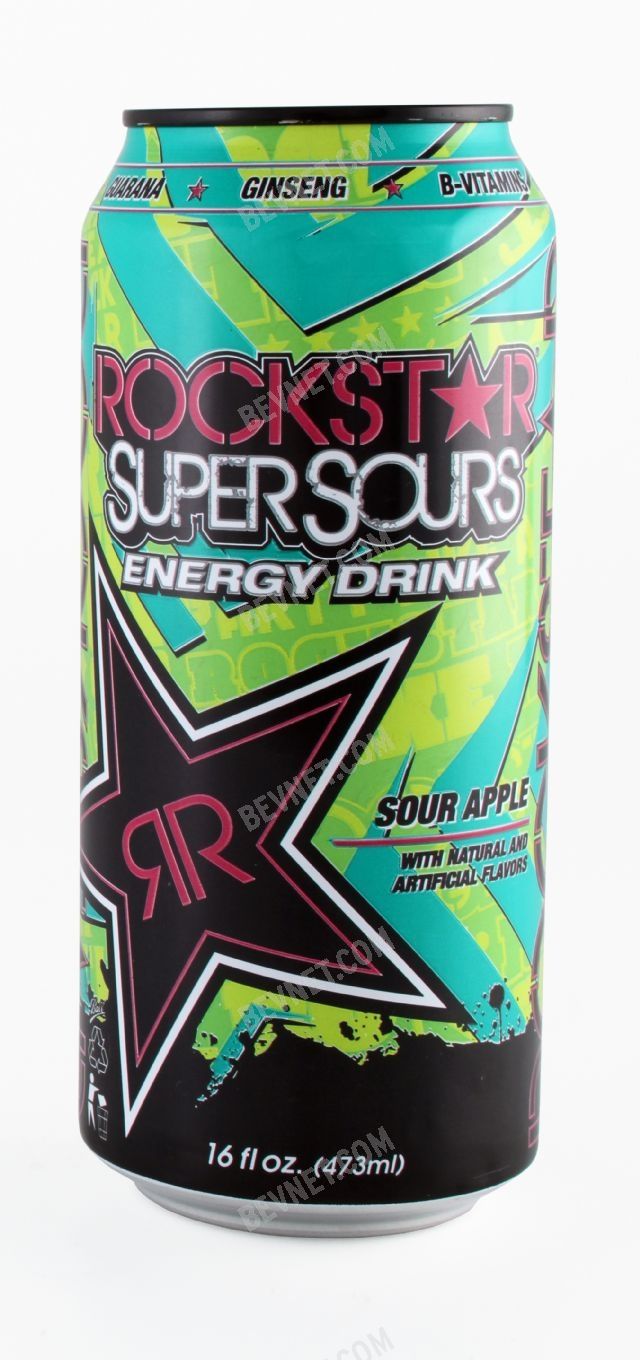 Rockstar - Super Sours - Green Apple