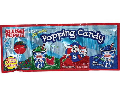Slush Puppie Popping Candy & Lolipop