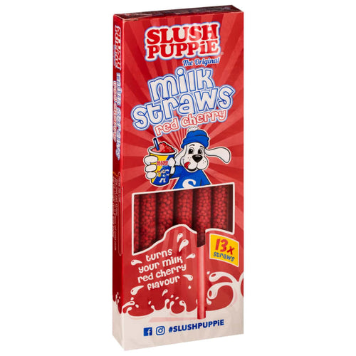 Slush Puppie Milk Straws Red Cherry 78g